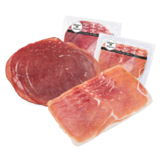Runderrookvlees of Serrano ham